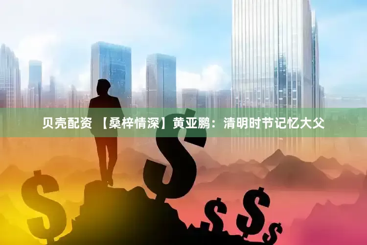贝壳配资 【桑梓情深】黄亚鹏：清明时节记忆大父